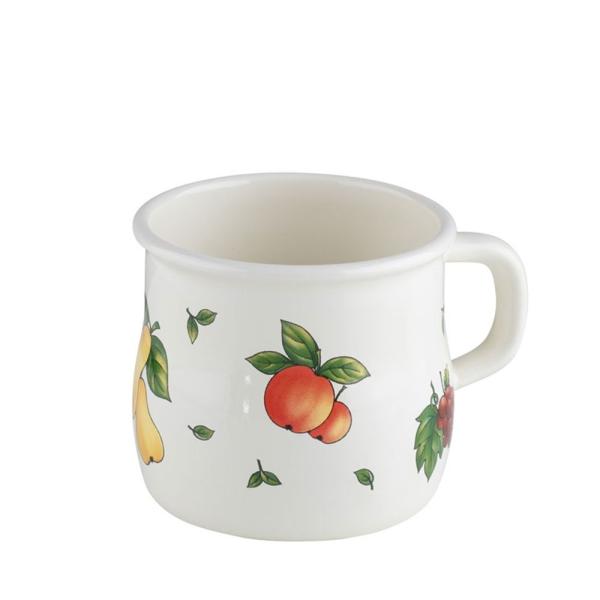 Riess Topf mit Bördel / Becher gebaucht, Fruit Garden